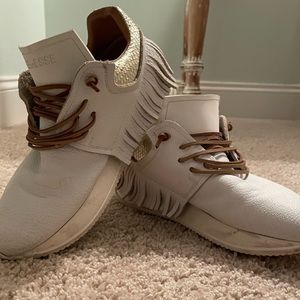 White and Gold Women's Shoes